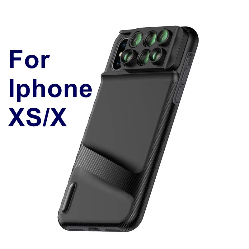 Tongdaytech объектив камеры для Iphone X XR XS 11 Pro MAX 6 в 1 чехол для телефона рыбий глаз Широкоугольный макро объектив Para Celular рыбий глаз