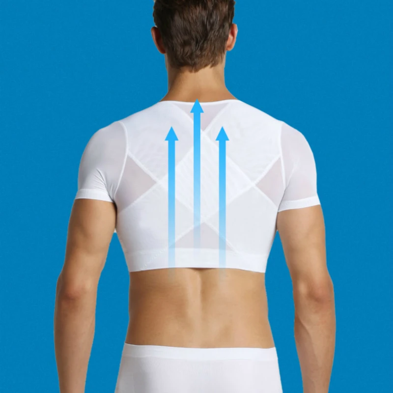 Мужская корректирующая рубашка нижнее белье для похудения Спортивные