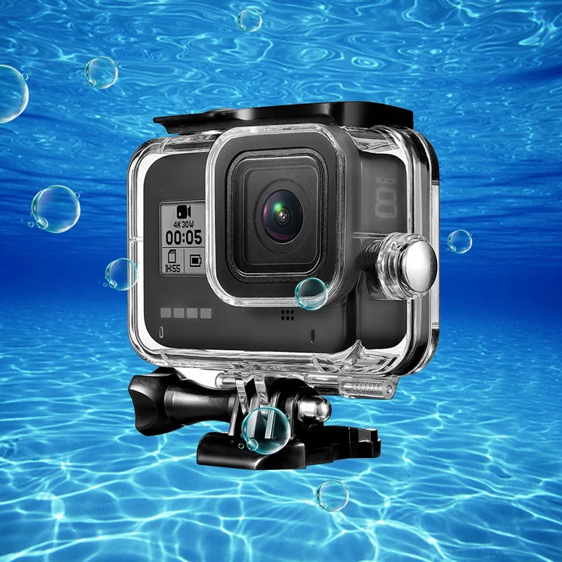 RISE-водонепроницаемый корпус защитный чехол для GoPro Hero 8 черная камера подводный