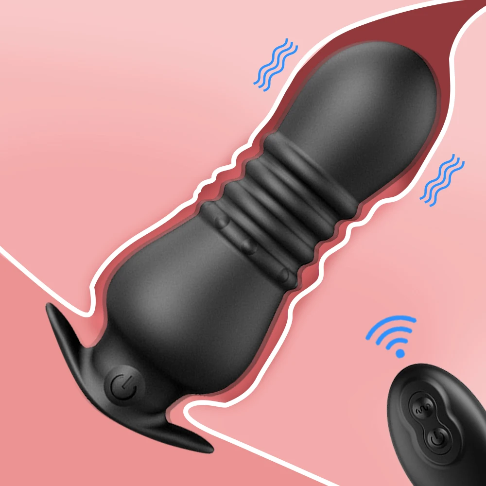 

Remote Control Anal Plug Vibrators Prostate Massager for Men 10 Frequency Vibrating Dildo Butt Plug Anus Sex Toys for Men Women