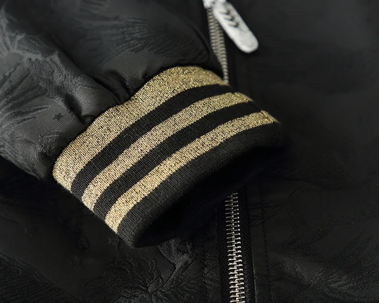 

New Men luxury Rib Sleeve Embroidered Pegasus horse Striped couple Baseball Coats & Jackets Abstract digital coat Motor #D9