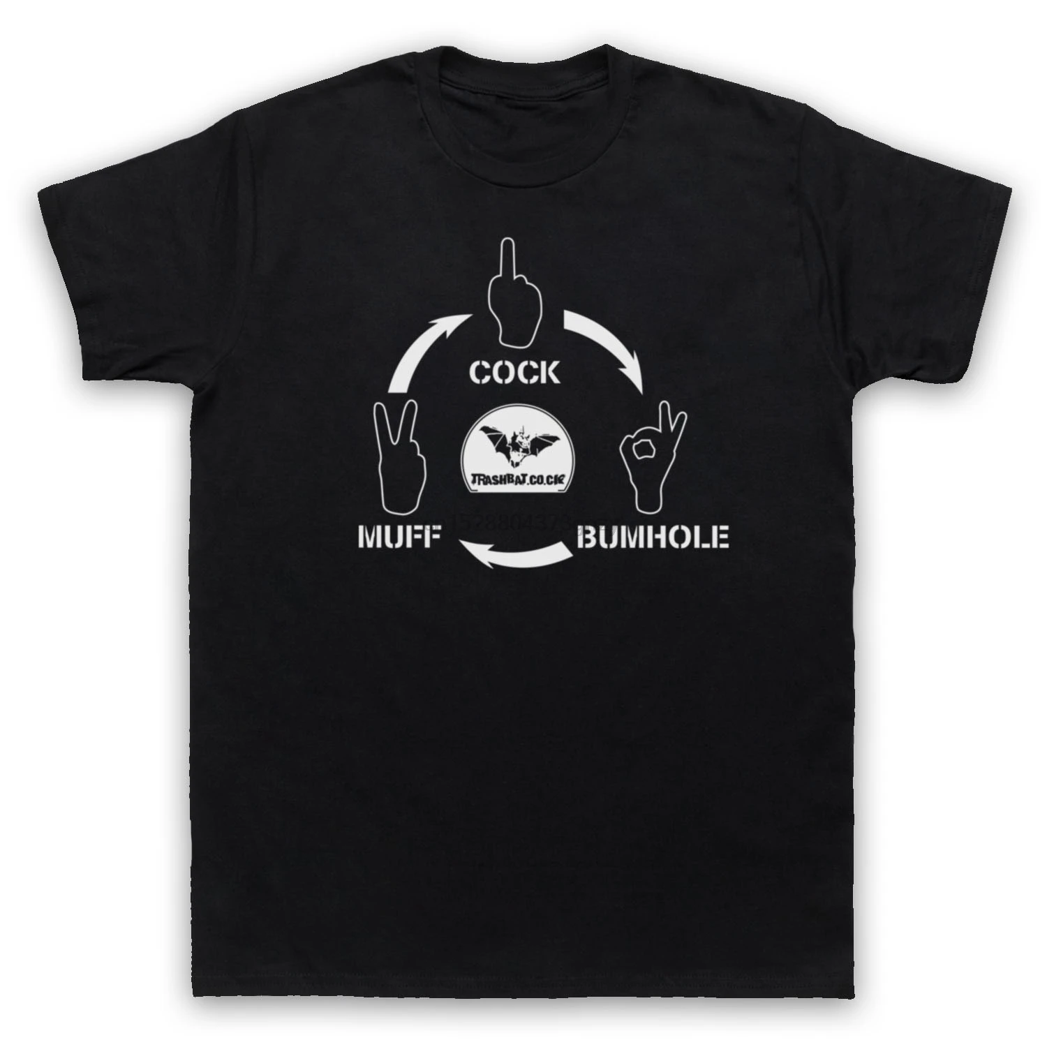 

NATHAN BARLEY COCK MUFF BUMHOLE COMEDY TV ROCK PAPER ADULTS KIDS T-SHIRT