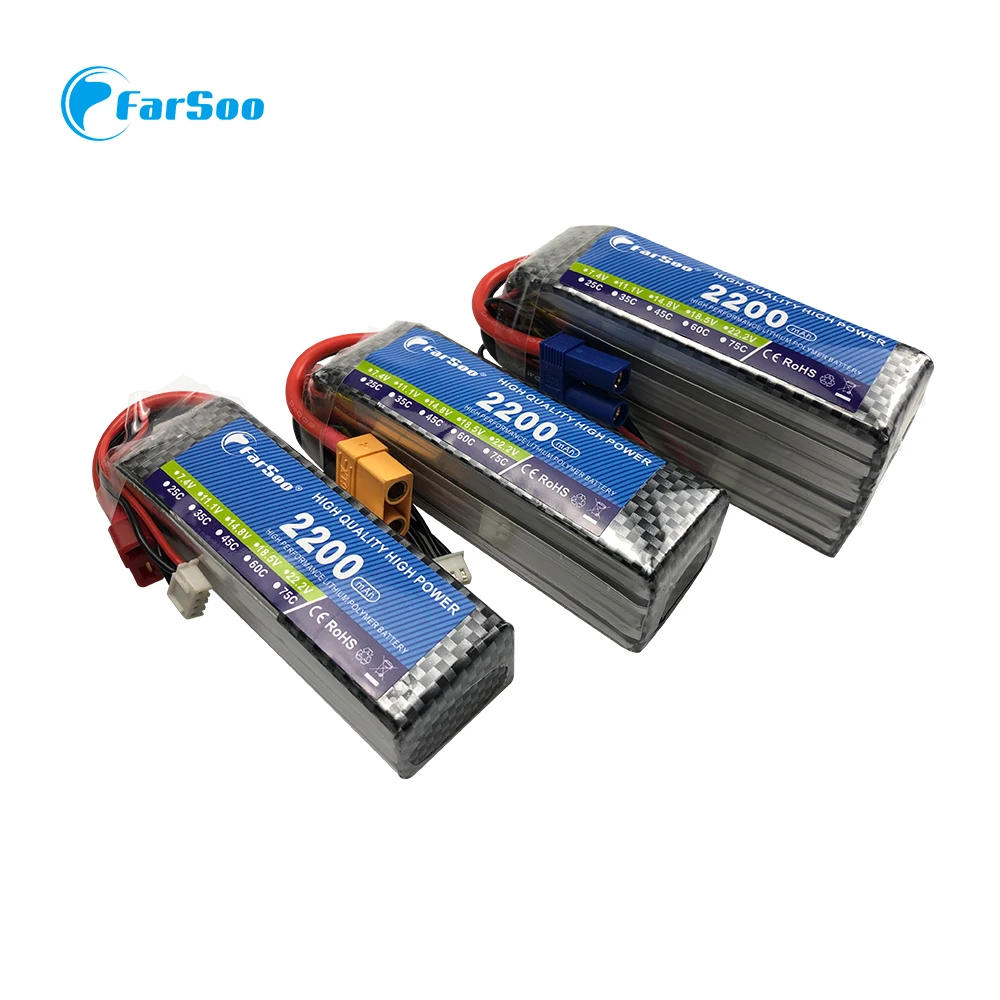 Farsoo RC Lipo Battery 3S 7 4 V 11 1 2200mAh 8C Max 16C для самолетов грузовиков лодок вертолетов