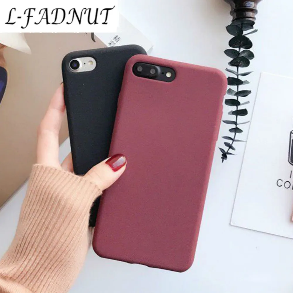 L-FADNUT матовый Силиконовый мягкий чехол для iPhone Xr X Xs Max ударопрочный бампер