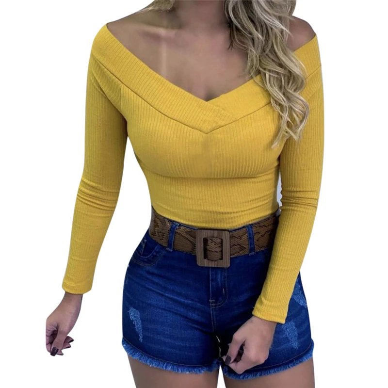 2019 новый европейский и американский осенний женский комбинезон сексуальный v