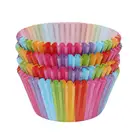 100 шт., Разноцветные бумажные стаканчики для маффинов