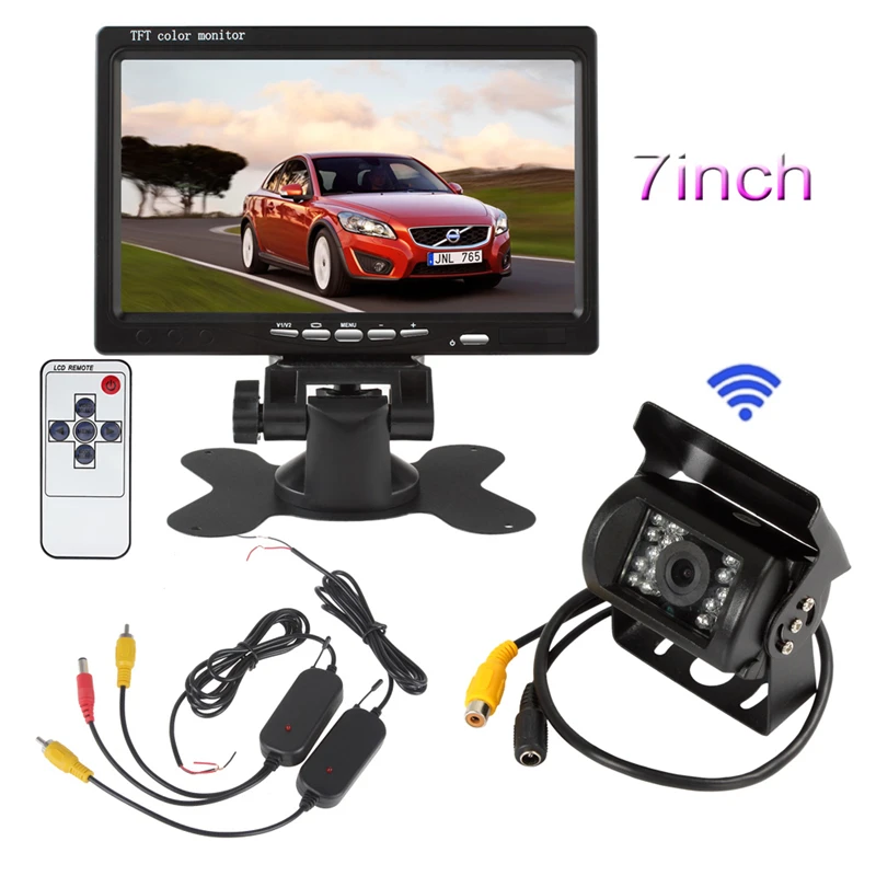 Камера заднего вида Автомобильная Беспроводная с ЖК-дисплеем 7 дюймов 420 в |
