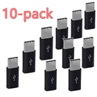 Адаптер Micro USB Мама-папа Type-C для Xiaomi Mi 9, Redmi Note 7 pro, Huawei P20 Lite, Oneplus 6, Samsung A40, A50, S10, S9, 10 шт.