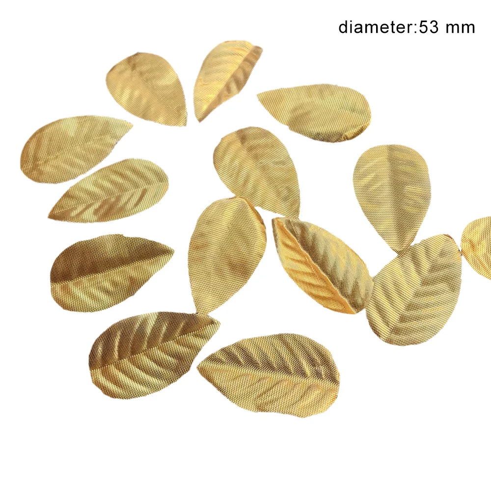 Имитирует зеленые и золотые серебряные листья свадебное украшение для вечеринки