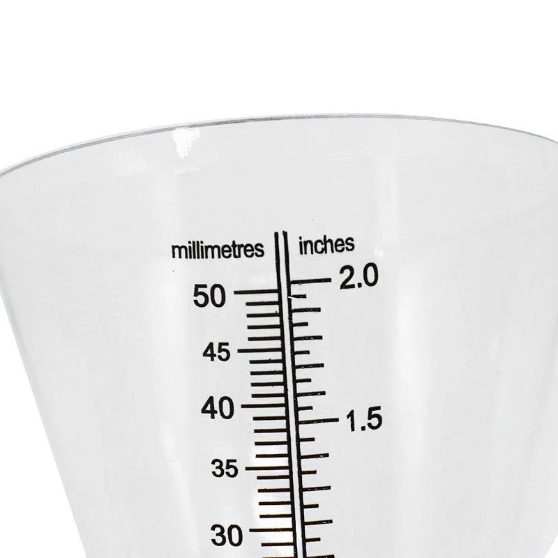 Конический измеритель дождя пластиковый прозрачный мерный стакан для наружного
