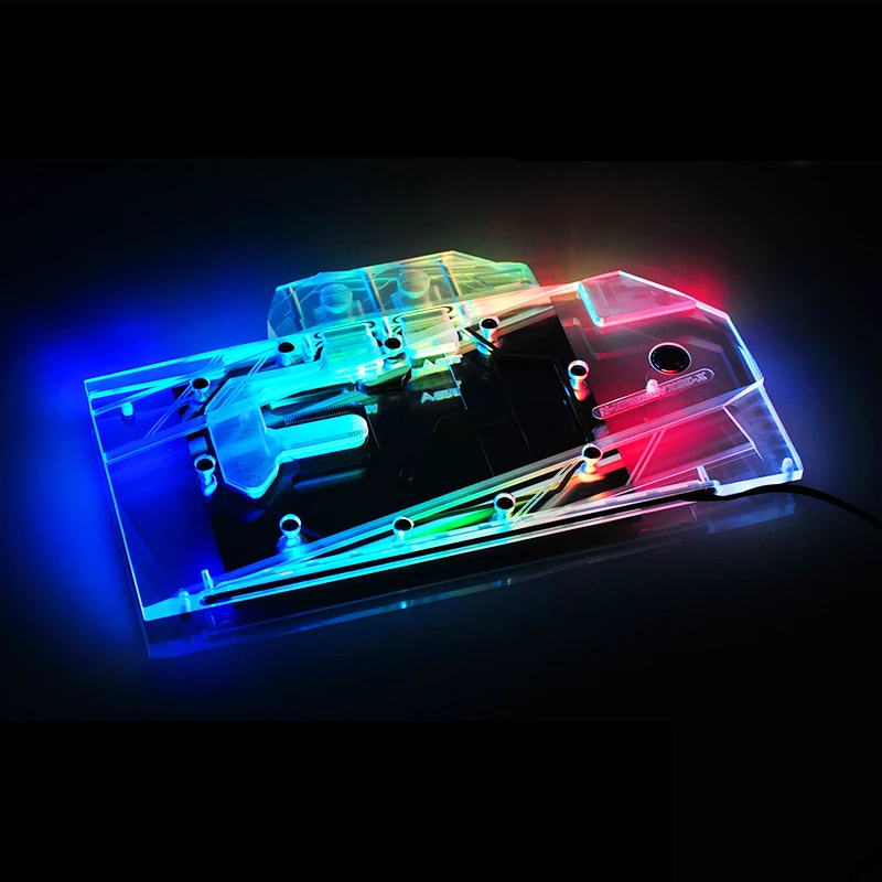 Блок водяного охлаждения Bykski для красочного IGame Geforce RTX 2080/2070 Vulcan X OC GPU Cooler 5v 3pin 12v 4pin