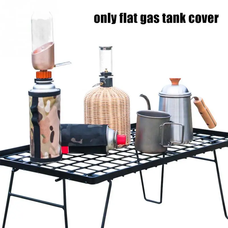 

Camping Flat Gas Cover Rattan Gas Tank Cover Case Warmer Protector Anti-collision for Outdoor Camping Tools