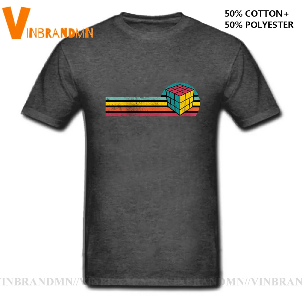 Футболка в винтажном стиле с изображением кубика Рубика лучший подарок для