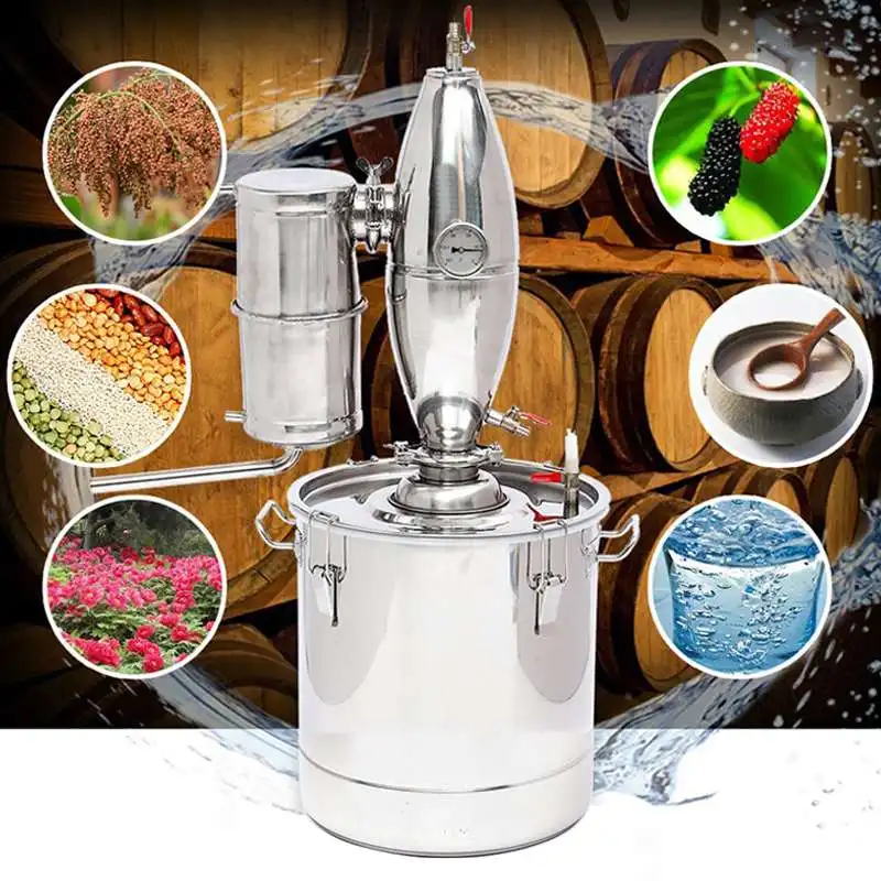 Новый 50л DIY домашний дистиллятор Самогон спирт еще нержавеющая Медь Вода Вино