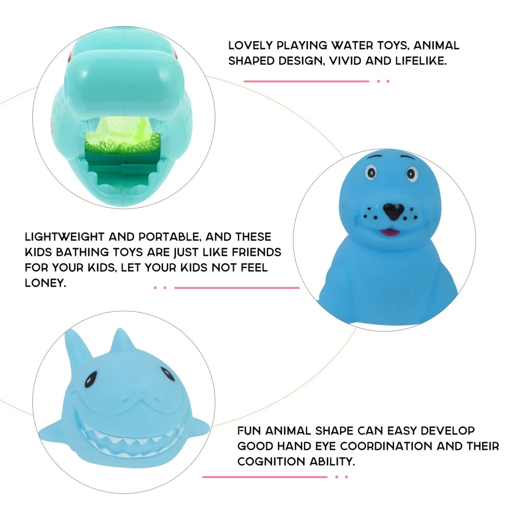 

1 Set Fishing Game Playset Lovely Bathtime Cartoon Bathtub for Kids