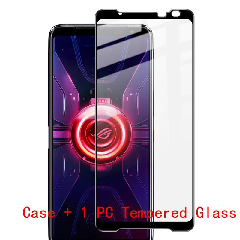Тонкая задняя крышка для ASUS ROG Phone 3 Чехол черный мягкий матовый чехол из ТПУ с