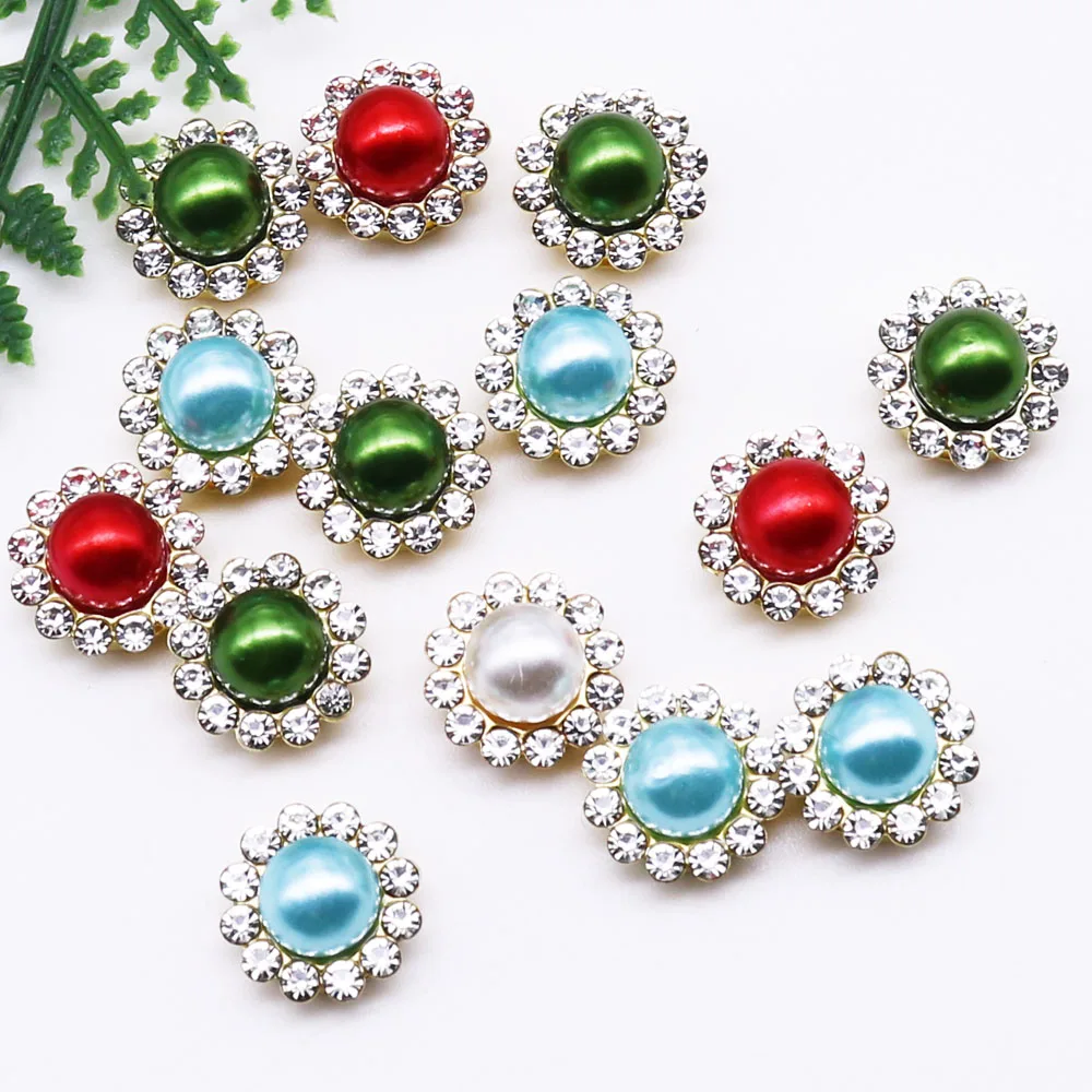 Жемчуг с рисунком &quotПодсолнух&quot алмазов Прошито вручную Жемчужные стразы