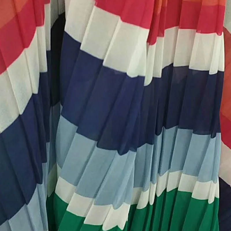 1psc цвет шифоновая рубашка в складку мятая ткань юбка специальное предложение