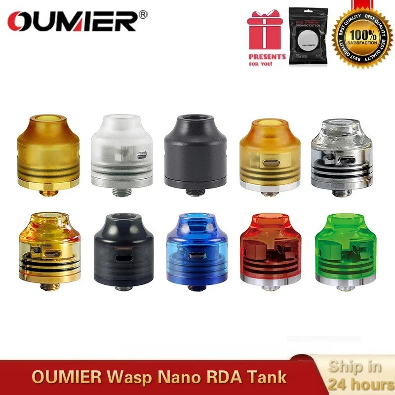 OUMIER ОСА Nano RDA 22 мм Vape танк ввиду капает атомайзер большая палуба подходит 510 головка коробка мод против Hellvape падение мертвых