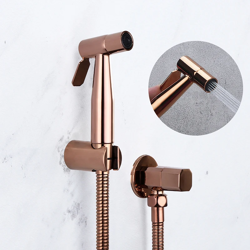 Смесители для унитаза смесители биде из латуни цвета розового золота