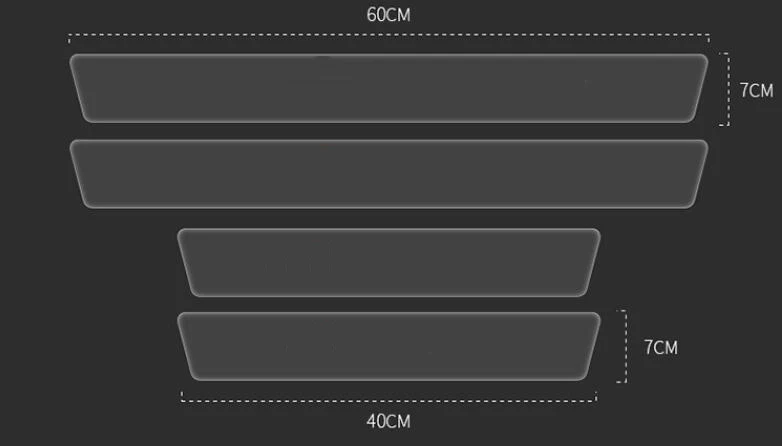 Автомобильная наклейка двери прозрачной пленки порога для Toyota Corolla Hilux Vitz Rav4 Aqua Camry Highlander Land Cruiser.
