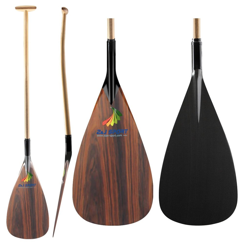 Z & J спортивные Новый Гавайи Тип Гибридный Аутригер каноэ OC Paddle с деревянного