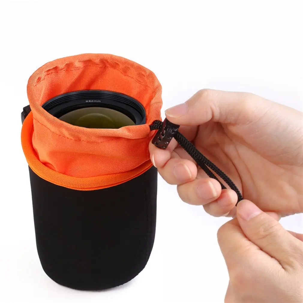 Новинка 2018 Черный Защитный Мягкий неопреновый чехол для объектива DSLR камеры