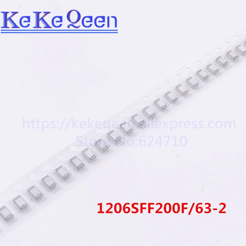 100 шт./лот 1206SFF200F/63 2 1206 2A 63V PPTC резистор предохранитель SMD новый оригинальный
