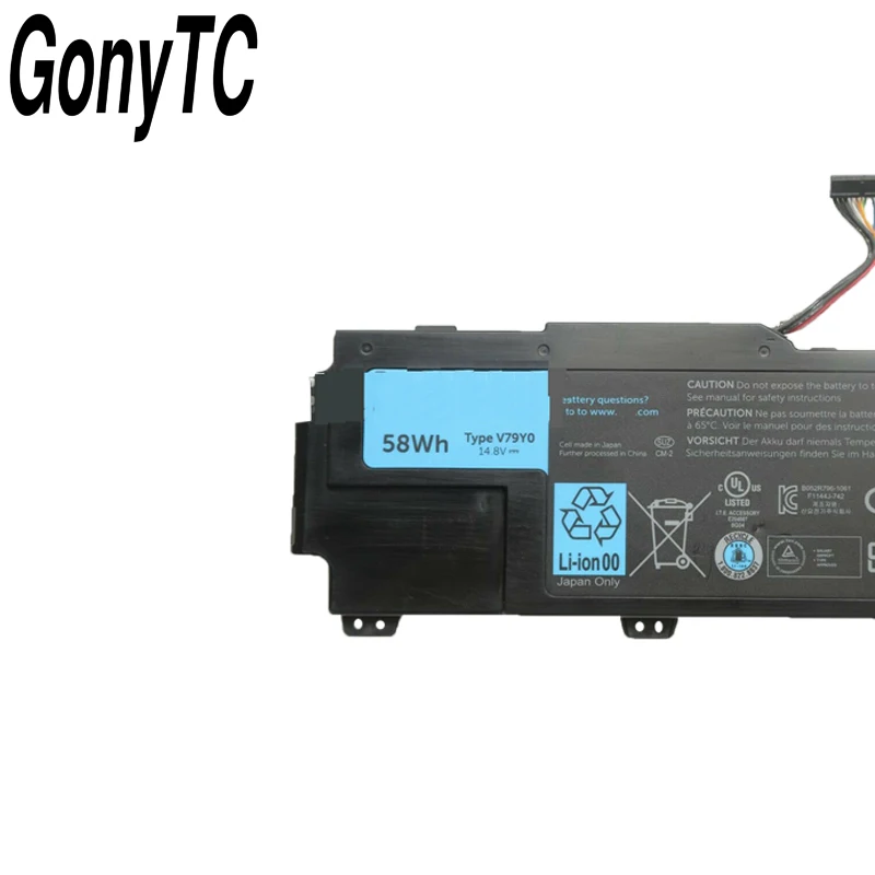 Оригинальный аккумулятор GONYTC V79Y0 14 8 в 58 Втч V79YO YMYF6 0YMYF6 для ноутбука Dell XPS L412x L412z 14z