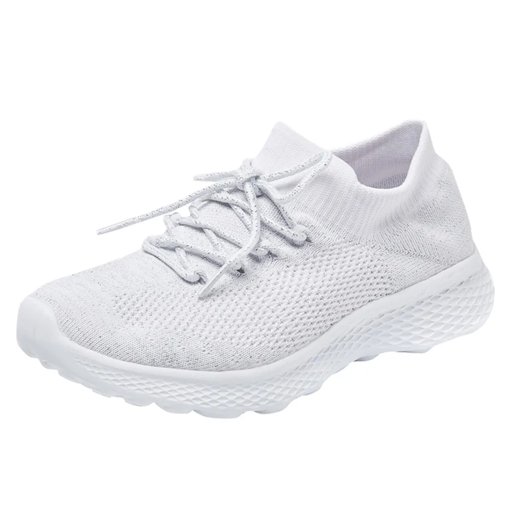 Женская износостойкая прогулочная обувь носки кроссовки сетчатые слипоны без