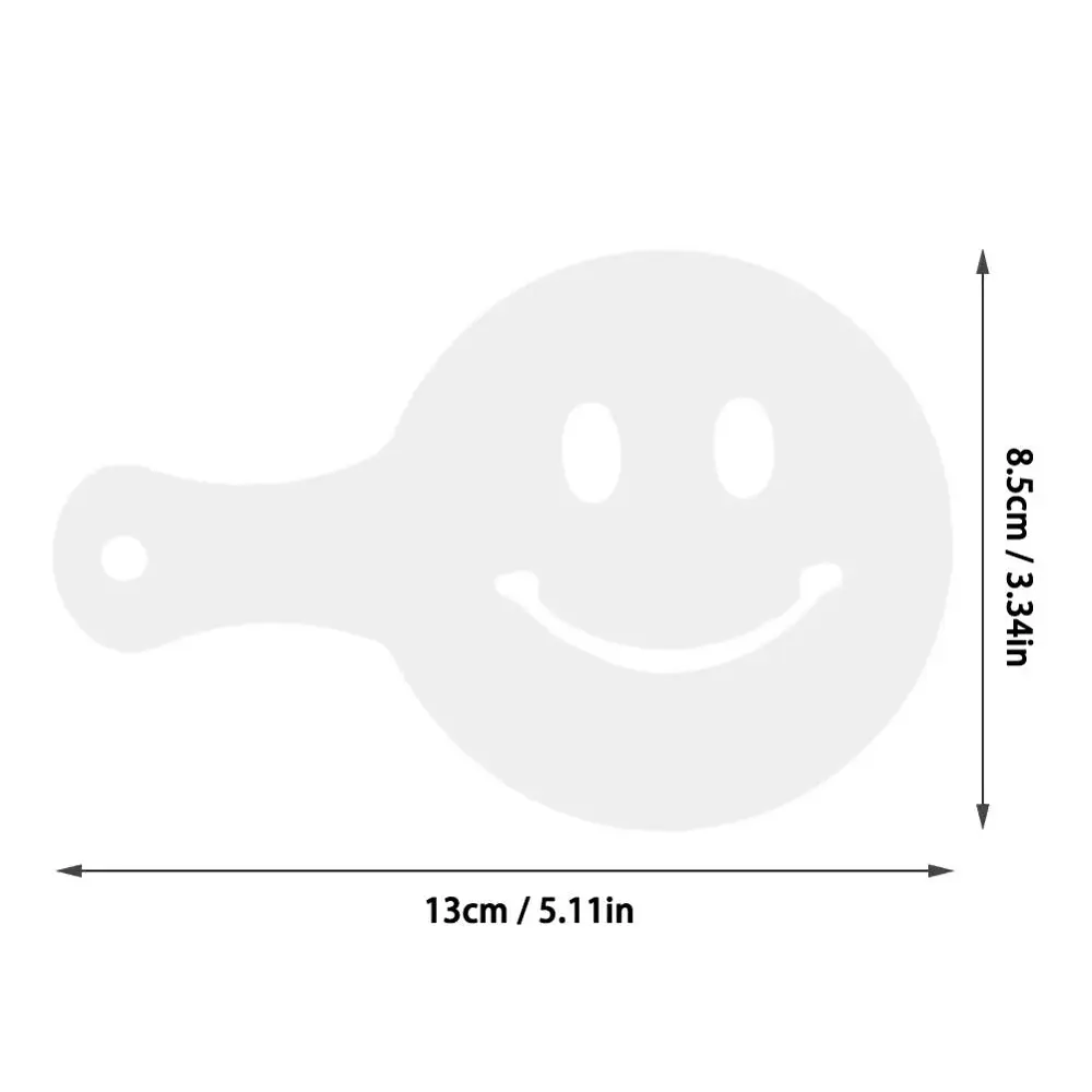 Новинка 16 шт. трафареты для бариста классический дизайн прочный и безопасный в