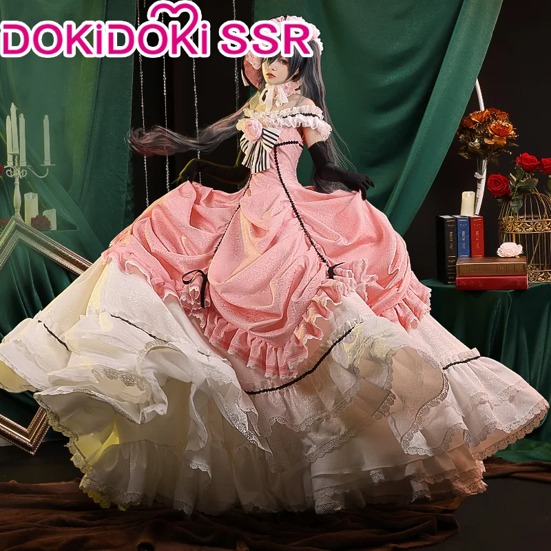 В наличии косплей DokiDoki-SSR из аниме черный Батлер курошишsuji небесный Phantomhive Kuroshitsuji