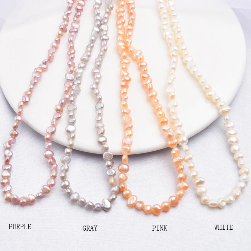 Hot Natural Freshwater Pearl Choker Necklace Baroque Pearl Jewelry for Women Wedding