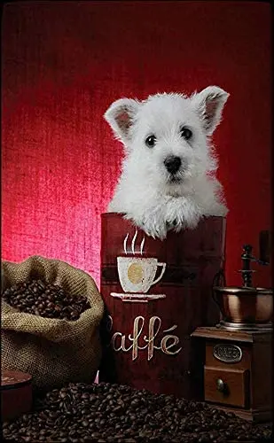 

Tin Sign Dog Decoration Dog Puppy Metal Plate Tin Metal Sign Metal Poster Dog Wall Decor 12X16 inch