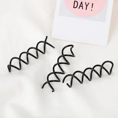 

10pcs 4 colors Women Gold Silver Spiral Spin Screw Bobby Pins High-polished Hair Barrettes To Make Hair Buns Bride Hair Clips