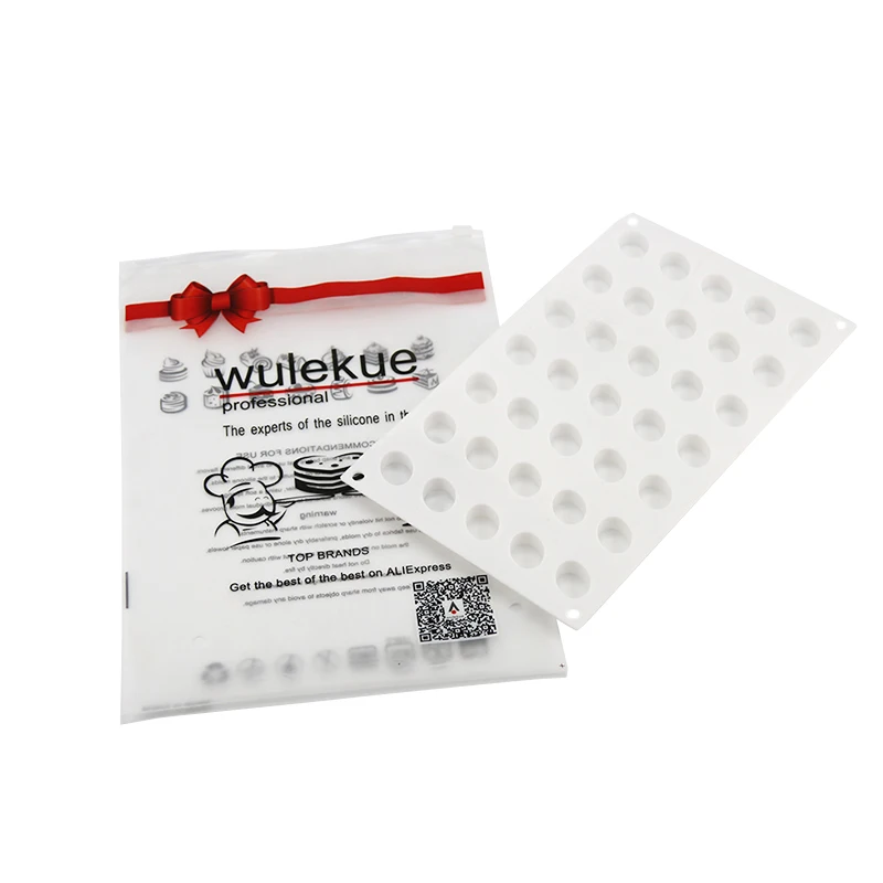 Силиконовая форма для торта 35 отверстий микро Овальный 5 шоколада Кондитерские