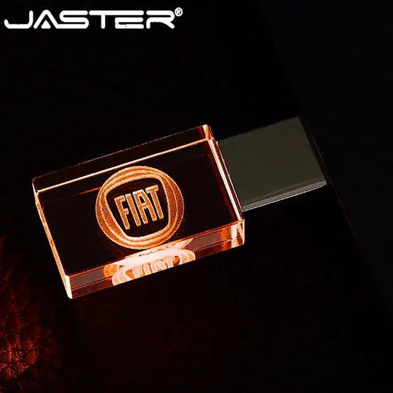 JASTER, fiat crystal+ металлический USB флеш-накопитель, флешка, 4 ГБ, 8 ГБ, 16 ГБ, 32 ГБ, 64 ГБ, внешняя карта памяти, u-диск, USB 2,0