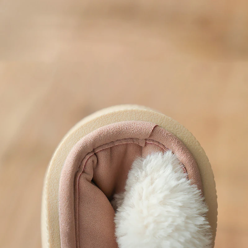 POSEE/плюшевые тапочки Зимние меховые мягкие женские модные и домашние из