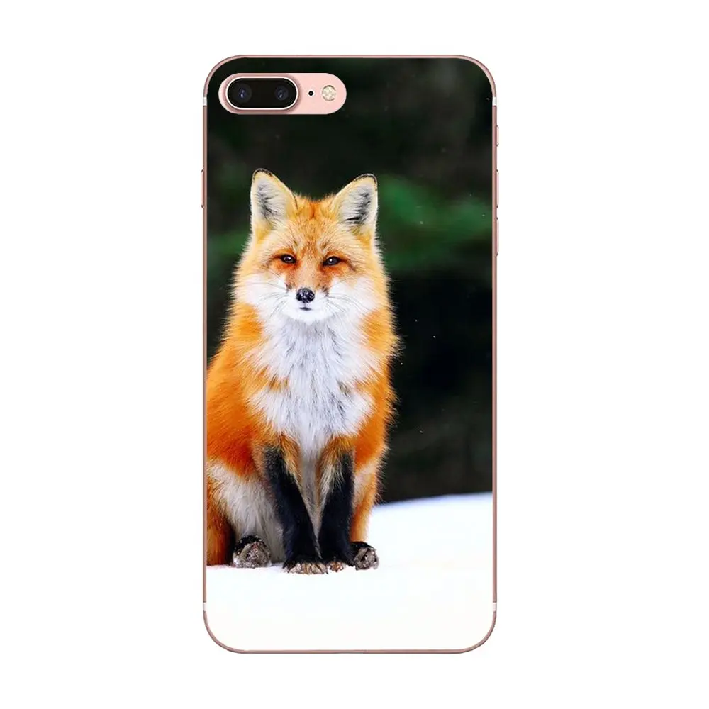 Для Apple IPhone X XS Max XR 4 4s 5 5C 5S SE 6 6S 7 8 Plus мягкие ТПУ лучшие чехлы животные милый лиса для