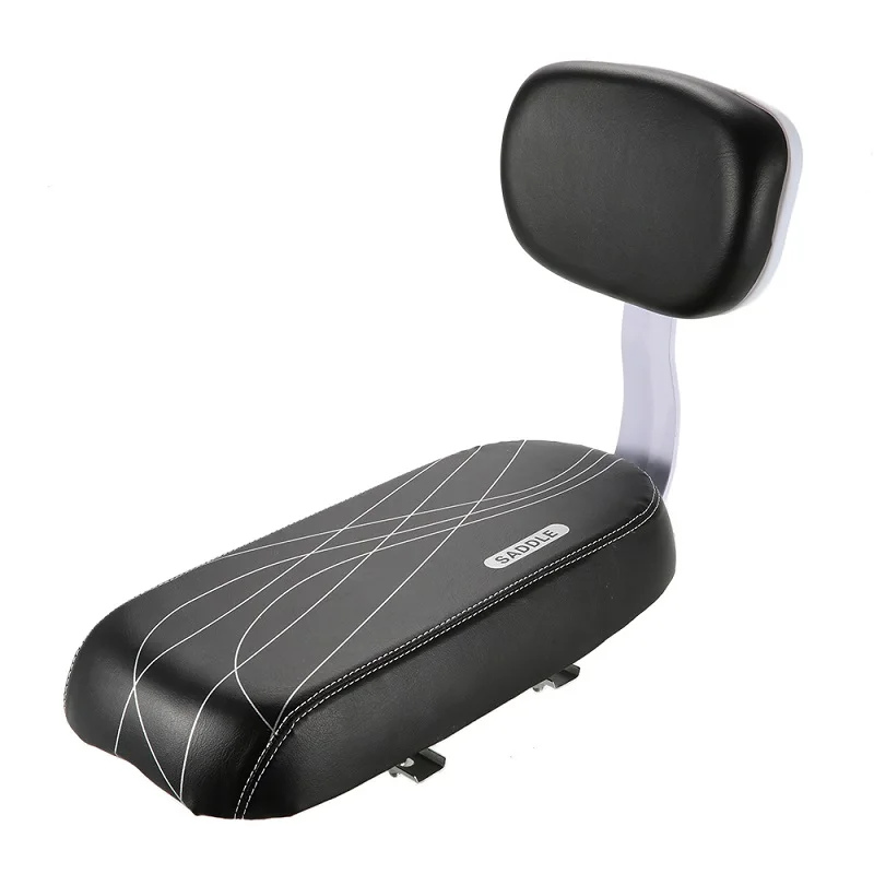 Красный Bicycle Saddle Cycling Kids Safety Seat Cover Bike Rack Rest Cushion Chair Armrest Back Saddle Cycle Accessories Parts Bicicleta - Цвет: Красный