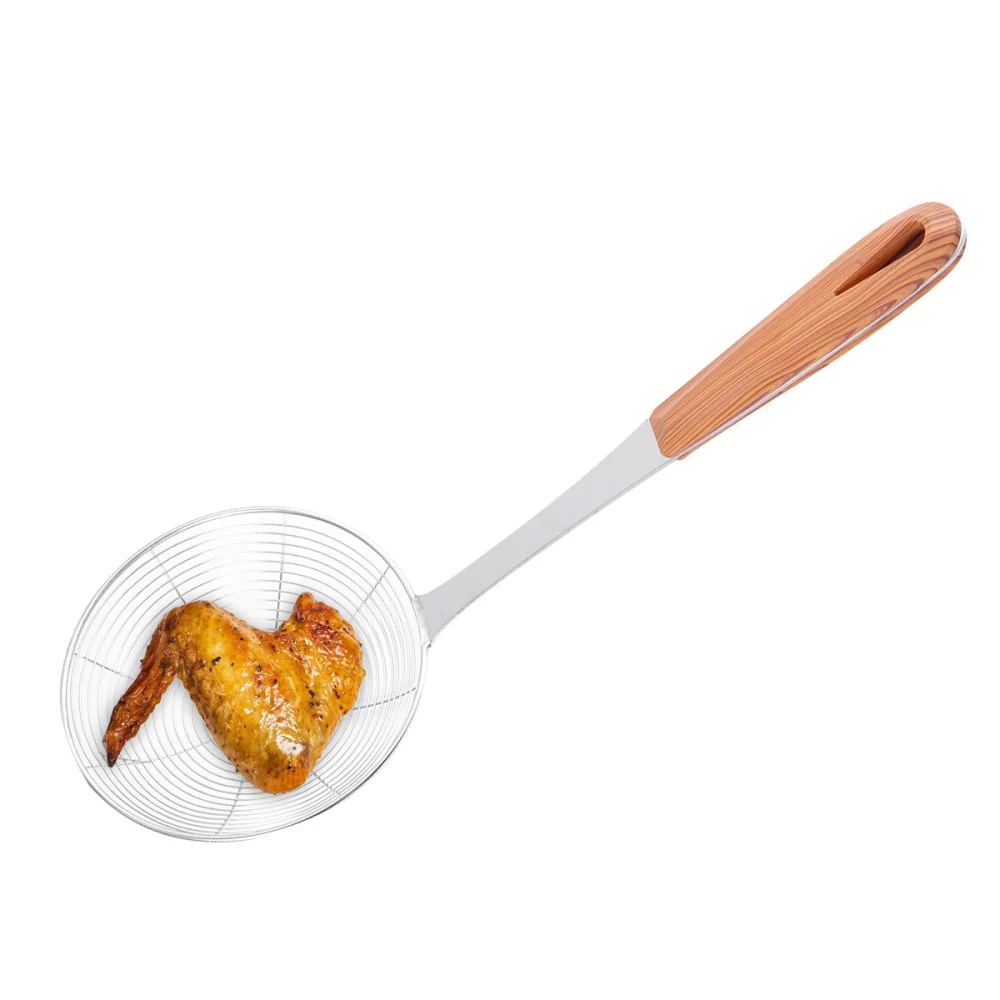 Нержавеющая сталь масло для жарки ложка ситечко сетки Еда половник дуршлаг