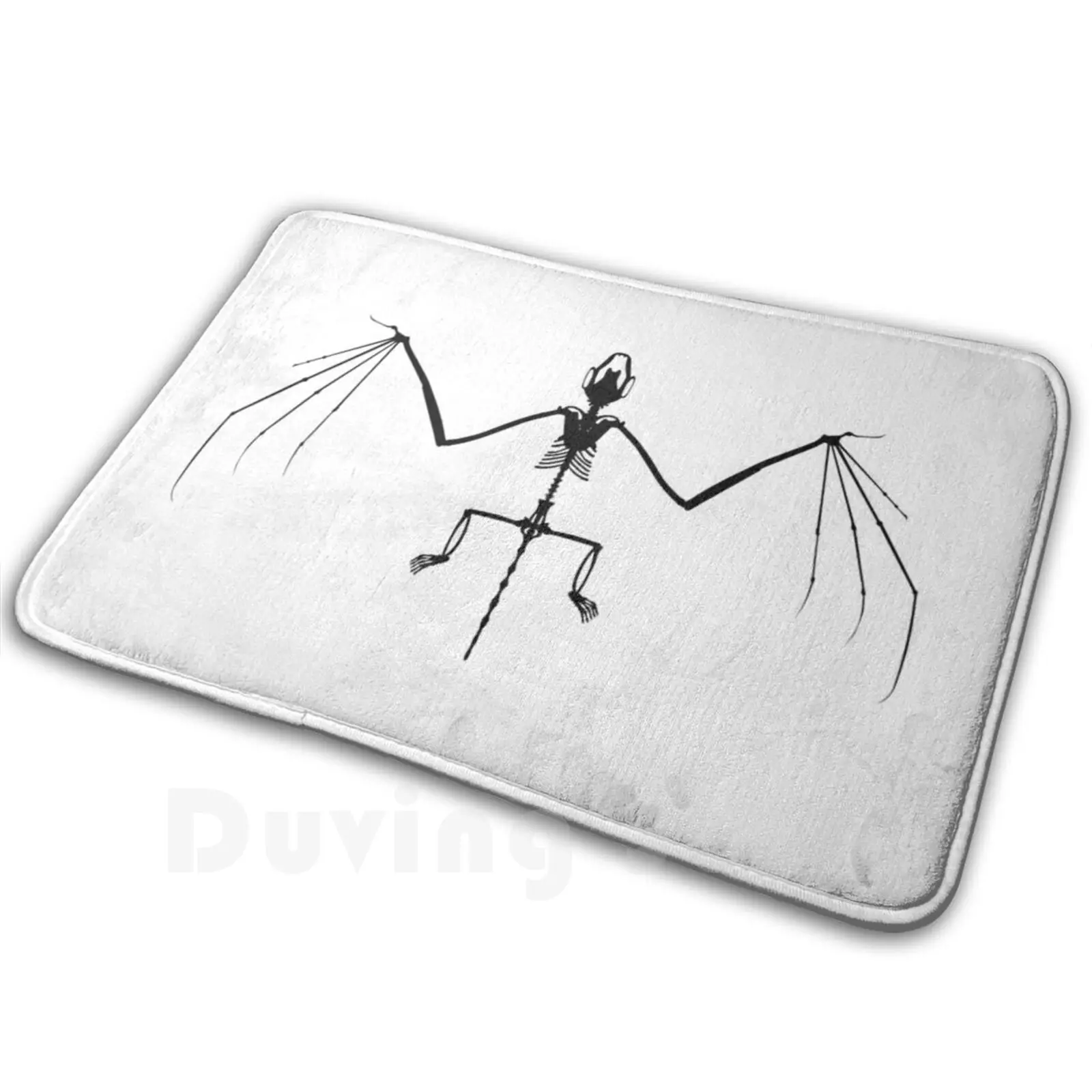 

Коврик с рисунком летучей мыши, мягкий нескользящий коврик с рисунком скелета летучей мыши