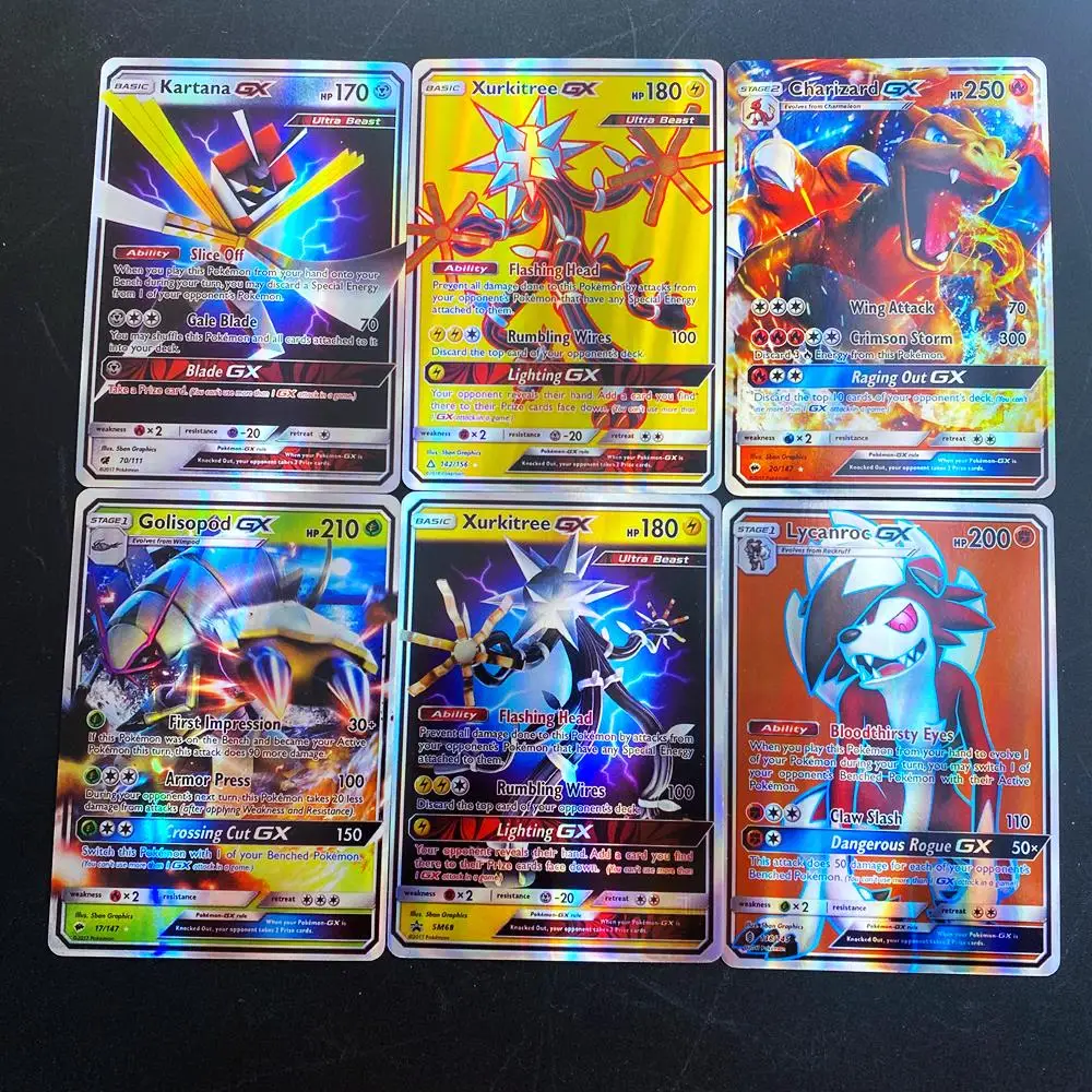 120 шт. Pokemon 80 тег команда 20 Мега EX GX карта хит продаж для детей битва английская
