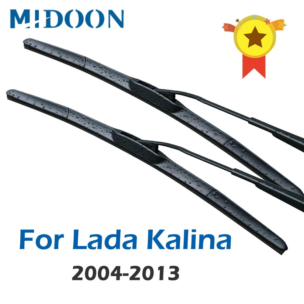 Гибридные щетки стеклоочистителя MIDOON для Lada Kalina Fit крюковые рычаги 2004 2005 2006 2007 2008