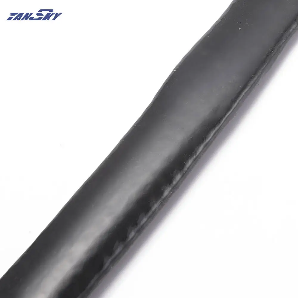 Жаропрочный черный противопожарный рукав AN12 противопожарная оплетка 3/4x1 м ID:19 мм