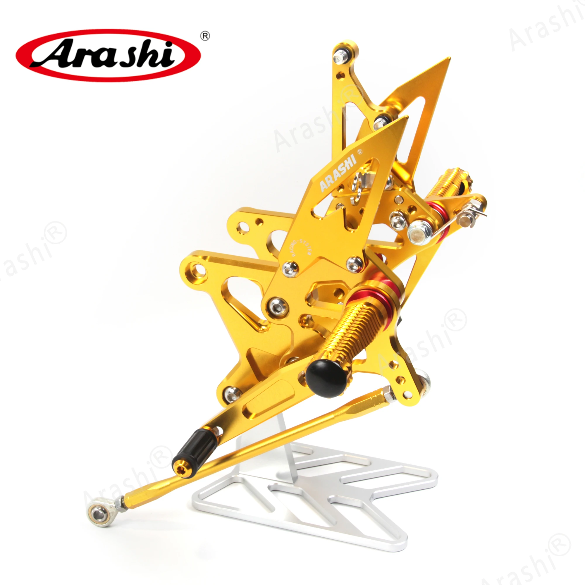 Arashi CNC Регулируемые подножки NINJA ZX6R задние для KAWASAKI ZX 6R Ninja ZX636 2005 2006 05 06 636|Подставки