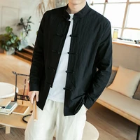 chinese style shirt men cotton linen vintage casual chemise men long sleeve cotton linen chinese style shirts kung fu tai chi ta