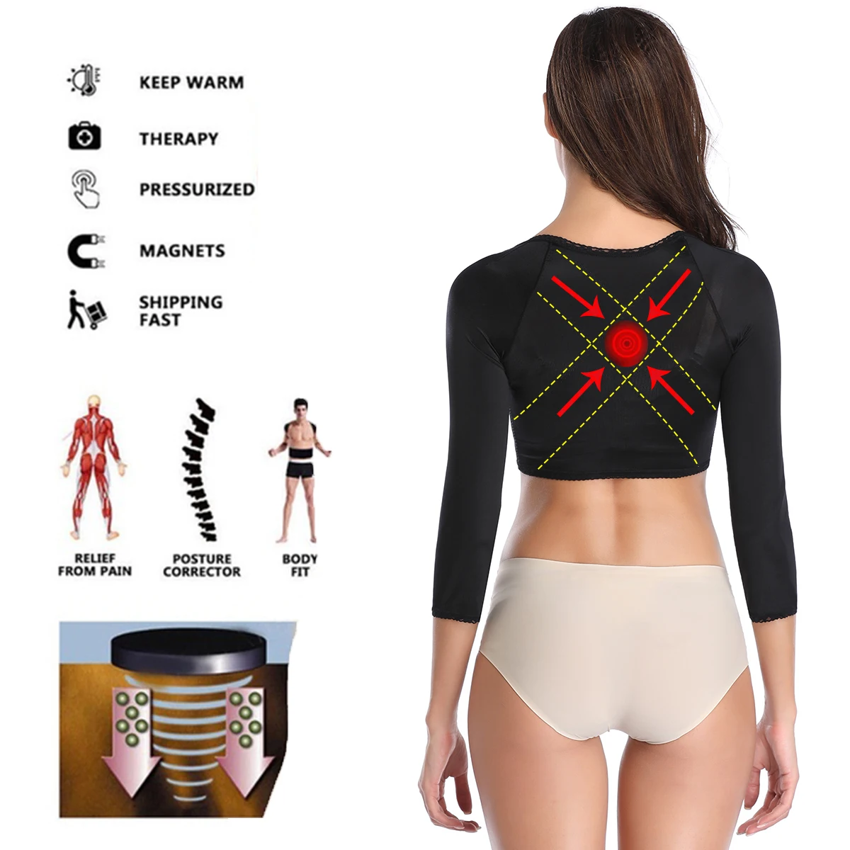 Горбатый Корректор осанки Корректирующее белье для рук корректор спины и плеч