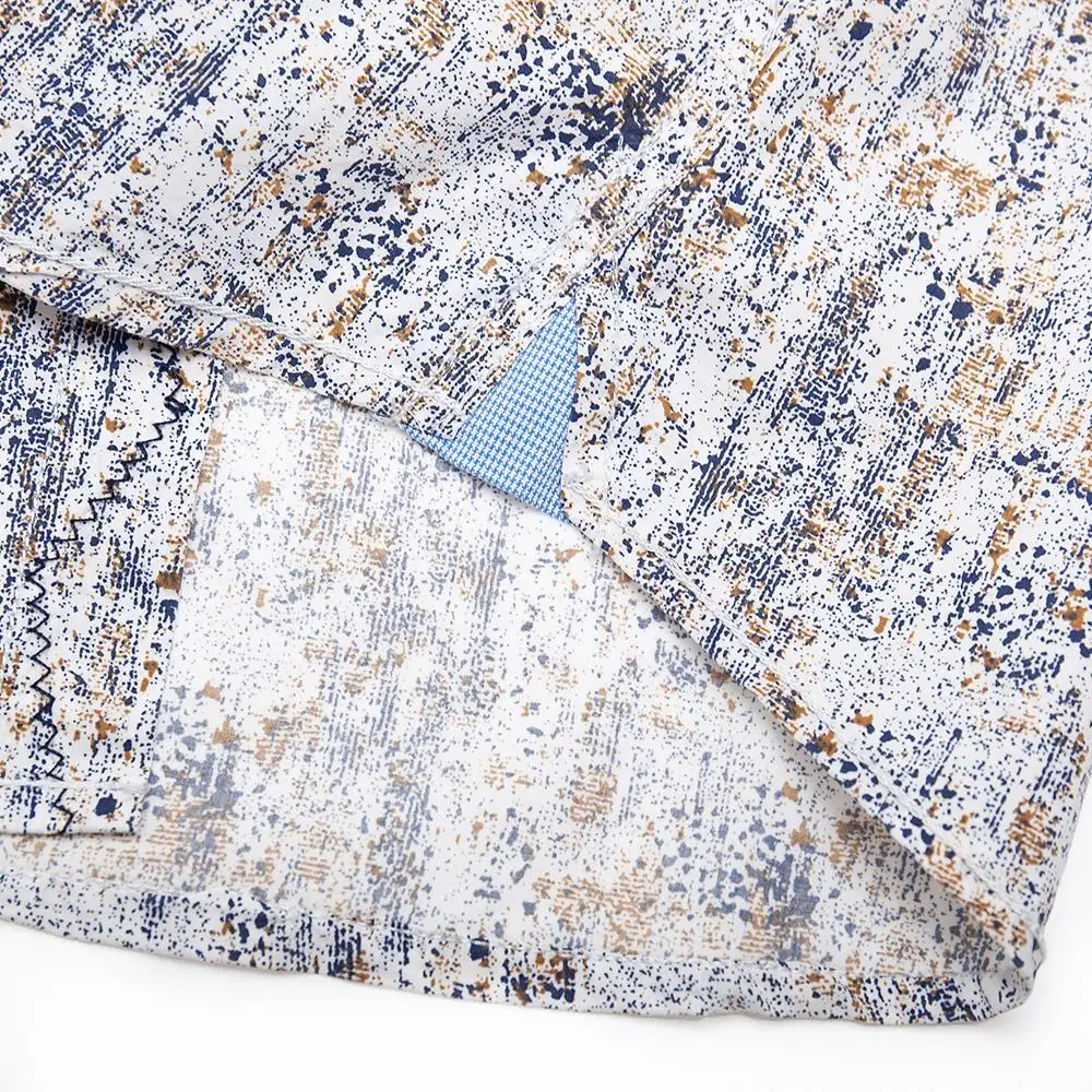 Fredd Marshall новинка 2019 модная мужская рубашка с принтом длинный рукав 100% хлопок