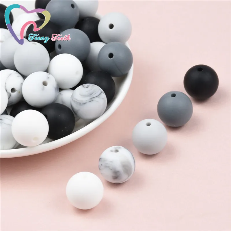 10 шт. силиконовые шестигранные бусины для прорезывания зубов 14 17 мм|Бусины| |